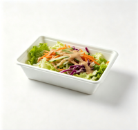 Barquette alimentaire rectangulaire jetable en bagasse de canne à sucre de 22 oz, emballage compostable écologique pour la restauration