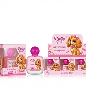 OEM 50ml Kids Gentle Fruity Floral <b>Perfume</b> Non-Irritating Fragrance Pink Glass Bottle Children <b>Perfume</b> for Children Daily Use - Product Image 1