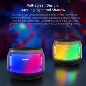 Haut-parleur portable en plastique JB, cadeau promotionnel, Boombox d'extérieur, éclairage RGB arc-en-ciel, mini subwoofer pour Bluetooth 5.3 - Product Image 4