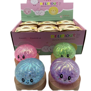 Luminous Dumpling Soft Toy Steamed Bun Slow Rebound Squeezing Fingertip Toy Suitable for Children and Adults Decompression Toy - Product Image 1