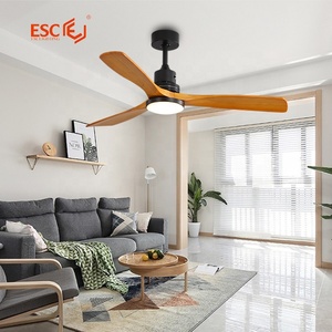 Modern Design Silent <strong>Wall</strong> <strong>Remote</strong> <strong>Control</strong> 3 <strong>Fan</strong> Speed Wooden <strong>Ceiling</strong> <strong>Fan</strong> with Light 220v - Product Image 1