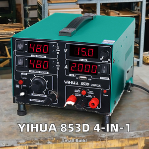 YIHUA 853D Station de reprise 4-en-1 pistolet à Air chaud fer à souder sortie USB 15V 2A <span class=keywords><strong>DC</strong></span> alimentation BGA outil de soudage nouveau utilisé - Product Image 2