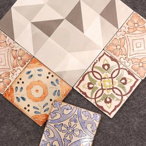 Fatto a mano rustico Vintage 15*15cm arte ceramica piastrelle da bagno cucina opaca caminetto piastrelle da parete Resort - Product Image 2