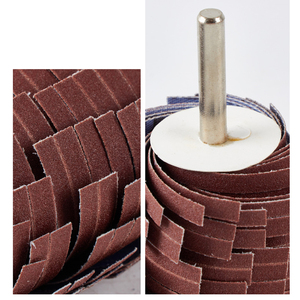 Roue à lamelles <span class=keywords><strong>de</strong></span> <span class=keywords><strong>ponçage</strong></span> à tige <span class=keywords><strong>de</strong></span> 3 mm/6 mm, oxyde d'aluminium, grain 60/80/120/240, roue à lamelles montée sur tige <span class=keywords><strong>pour</strong></span> <span class=keywords><strong>perceuse</strong></span> - Product Image 5