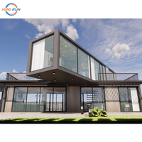 Maison conteneur de luxe de 2 à 3 chambres à coucher par le fournisseur Villa mobile prête à l'emploi Maison préfabriquée en acier pour hôtels