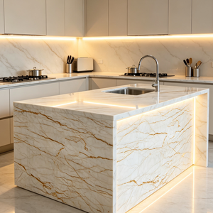 Marmo Naturale Premium <span class=keywords><strong>Sofit</strong></span> Gold Adatto per Lucidatura, Stile Moderno per Interni, Soggiorno e Piani Cucina - Product Image 6