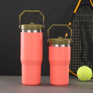 Gobelet de voyage isotherme en acier inoxydable à double paroi avec poignée de transport, 20 oz, pour boissons quotidiennes - Product Image 2
