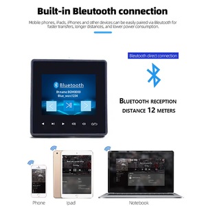 Akıllı ev için <span class=keywords><strong>Bluetooth</strong></span> ses OLED ekran zamanlama oynatma otel arka plan müzik <span class=keywords><strong>Android</strong></span> gömülü 86 aile ev sahibi WiFi pil - Product Image 2