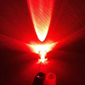 Ultra lumineux 10mm couleur rouge 18000-20000mcd 0.2W F10 620nm 630nnm 30deg rond clair lentille 10mm rouge LED Diode 10mm LED