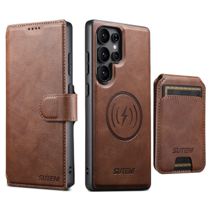 SUTENI per Samsung S26 Ultra - Custodia Magnetica con Ricarica Wireless, Porta Carte, Supporto e Funzione Portafoglio in Ecopelle - Compatibile con S25 S24 <span class=keywords><strong>S23</strong></span> - Product Image 6