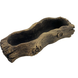 Maceta de Cemento o Concreto con Forma de Madera, Duradera y Única, para Plantas Suculentas, para Jardín, Sala de Estar, Dormitorio - Product Image 2