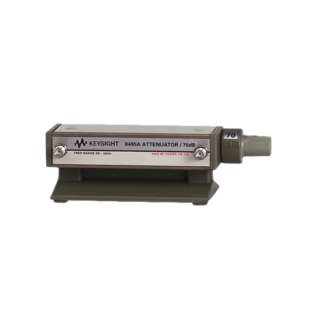 Keysight 8495A Manual Step Attenuator 0 70 DB 10 DB Steps DC 4 GHz N Female Connector High Repeatability 5M Cycles