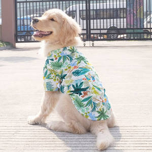 เสื้อฮาวายสำหรับสุนัขพันธุ์ใหญ่ เสื้ออะโลฮ่าสำหรับสุนัขตัวใหญ่ เสื้อผ้าสัตว์เลี้ยงระบายอากาศได้ดีสำหรับฤดูร้อน - Product Image 4