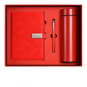 Sets de Regalo de Cuadernos de Piel Sintética PU Corporativos al por Mayor con Botella, Cuaderno de Lujo Personalizable A5, Caja de Regalo con Bolígrafo y USB - Product Image 3