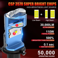 Projecteur de phare LED OEM H4 Luces Led Auto H4 Projecteur de phare LED Ampoule LED pour voiture Moto Laser Feux antibrouillard