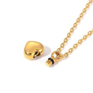 Collar con Medallón de Corazón Mini Personalizado, Difusor de Aceite de Aromaterapia de Acero Inoxidable, Joyería <span class=keywords><strong>para</strong></span> Parejas - Product Image 5