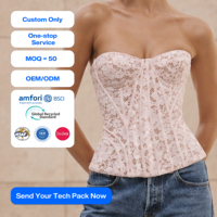 Fabricant Personnalisé OEM ODM – Nouveau Corset Sexy Rose en Dentelle, Lingerie Sculptante, Vêtement Féminin, Bustier Amincissant