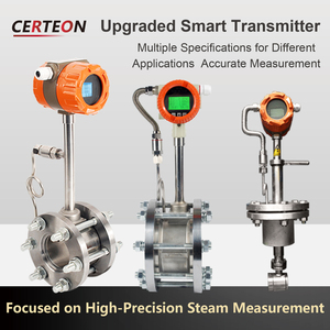 蒸気空気酸素窒素ガスバイオガスLPGサーマルオイル4-20mA RS485 304ステンレスフランジウェハー渦流量計 - Product Image 4