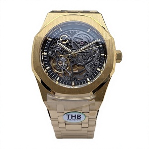Reloj de Alta Calidad, Resistente al Agua, 41 mm, Fábrica THB, Movimiento 3120, 15407, Reloj Esqueleto Dorado de Buceo - Product Image 1