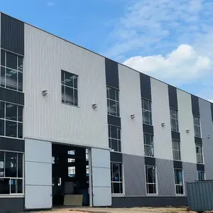 Bangunan prefabrikasi kualitas tinggi di gudang Tiongkok konstruksi baja ringan
