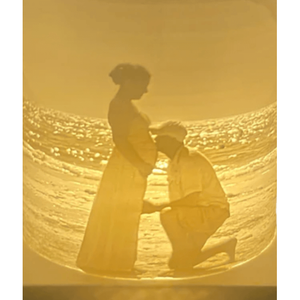 Lithophane personalizzato in bianco e nero - Product Image 2