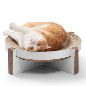 Destacável economizar espaço ondulado círculo forma gato cama tamanho personalizado Scratcher - Product Image 1