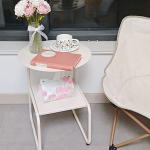 Dopamine Coffee <b>Table</b> Red Yellow Blue Two Tier Storage <b>Side</b> <b>Table</b> For Living Room Bedroom <b>Sofa</b> <b>Side</b> Use - Product Image 4