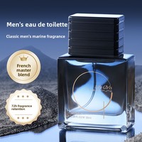 Parfum pour homme Life Men's Blue - Parfum boisé élégant et rafraîchissant au bois de santal, longue tenue, format voyage, idéal pour les trajets quotidiens