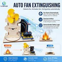 Kit de ventilateur d'extinction d'incendie automatique DIY pour Arduino Nano, détection de flamme, projet scientifique STEM pour enfants LT-YZ0175