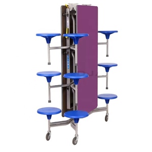<span class=keywords><strong>Tables</strong></span> <span class=keywords><strong>de</strong></span> cantine multi-places à bas prix en gros avec siège <span class=keywords><strong>de</strong></span> tabouret personnalisé - Product Image 3