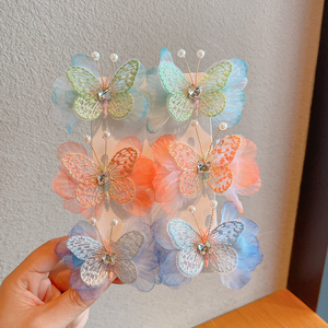 Dolce Clip da principessa farfalla per bambine accessorio per capelli in metallo che non fa male ai più piccoli - Product Image 2