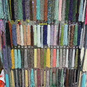 Pietre Cristalline Naturali Lucidate all'Ingrosso con Fori per Braccialetti Fai-da-Te, Gioielli e Decorazioni per la Casa - Product Image 1