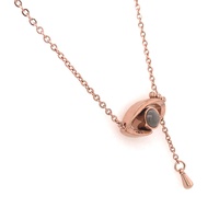 Collar con Colgante de Proyección en Oro Rosa Estilo Europeo y Americano, Te Amo