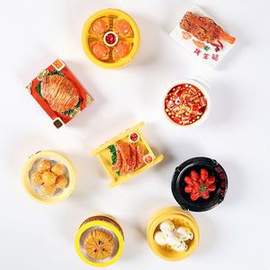 Décoration de réfrigérateur en résine, faite à la main, écologique, couleur personnalisée, grande simulation d'aliments traditionnels, style local, magnétique et amusante - Product Image 5