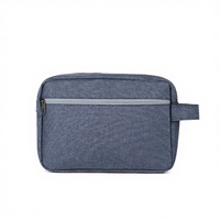 Sac de toilette portable transparent en polyester imperméable, séparation sec/humide, pour voyage unisexe
