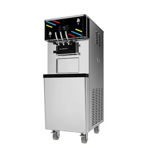 상업적인 대중음식점 공기는 R404A 콜럼cb 세륨 ETL sgs를 냉각했습니다 Oceanpower DW150TC 스테인리스는 가격을 가진 연약한 아이스크림 기계를 사용했습니다