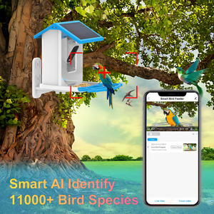 Comedero Inteligente para Pájaros Oniya con Cámara WiFi de 1.25L de Capacidad, 5MP, 2.5K Full HD, Energía Solar, Inalámbrico, Captura Automática de Video de Aves y Notificaciones - Product Image 3