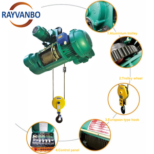 Palan électrique à câble <span class=keywords><strong>de</strong></span> 1T à 16T, simple ou double vitesse, pour grues aériennes, palan à câble électrique pour pont roulant - Product Image 3