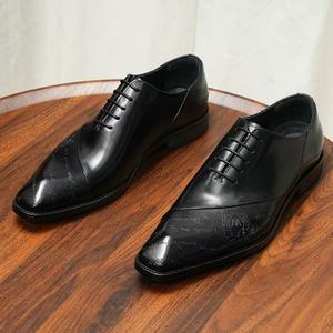 Bottes Chukka pour homme au design italien luxueux, à lacets, en cuir de haute qualité, pour l'hiver, chaussures de soirée et de travail - Product Image 2