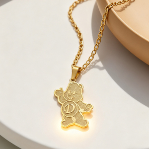 Hợp Thời Trang Bán Buôn Cá Nhân Thép Không Gỉ 18K Mạ Vàng Tùy Chỉnh Dễ Thương Phim Hoạt Hình Nhân Vật Vòng Cổ Đồ Trang Sức Thời Trang Phụ Nữ Quà Tặng - Product Image 4