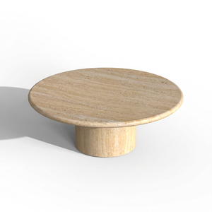 Industrial <b>Rustic</b> Modern Beige Travertine Coffee <b>Table</b> MDF Office Living Room Furniture Malaysia OEM - Product Image 1