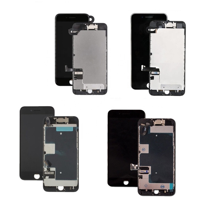 For iPhone 7/7 Plus 8/8 Plus/SE (2020) Retina LCD Digitiser Touch Assembly W/Parts White/Black Color