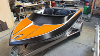 Bateau à réaction de course en aluminium Kinocean 2025 avec moteur hors-bord 4 cylindres de 1812 cm3 pour le surf sur lac et les aventures en plein air