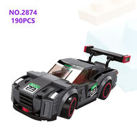 Wange 2874 Supercar Sports Car Creative MOC Block Bricks Model Children Educational Assemble Building Block Set Plastic Toy Car