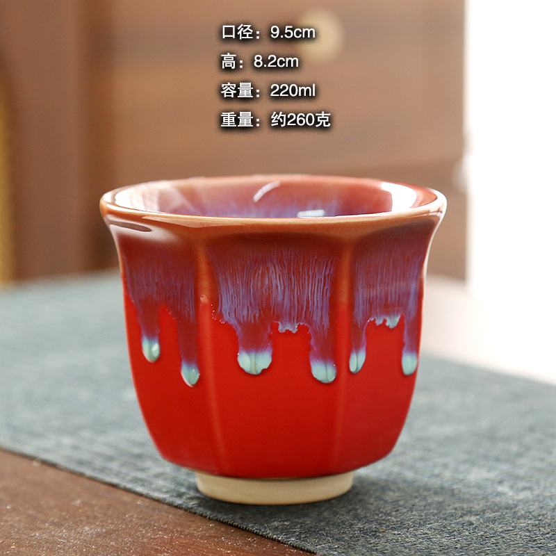 Taza de 7 esquinas roja