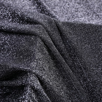 Custom 180Gsm Metallic Yarn Lurex Knit 180Gsm Anti-Static Polyester Stretch Fabric for Swimwear for Suits