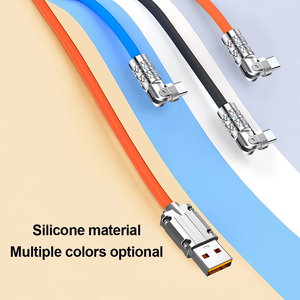 50% de Descuento en Cable de Carga Rápida Tipo C de 120W 6A, Cables de Datos de Aleación de Zinc, Rotación de 180 Grados, 1.2m, Oplaadkabel para iPhone, Cable de Carga - Product Image 4