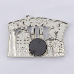 Precio de fábrica Imán de nevera de metal <span class=keywords><strong>3D</strong></span> Etiqueta de imán de España Diseños personalizados Recuerdo turístico de <span class=keywords><strong>BARCELONA</strong></span> personalizado - Product Image 4