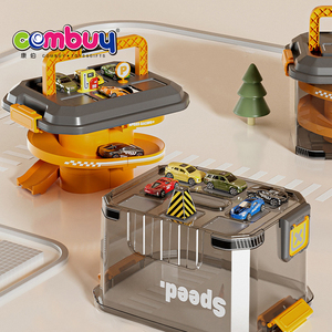 Boîte de rangement parking jouet en plastique moulé sous pression piste de course <span class=keywords><strong>garage</strong></span> voiture - Product Image 6