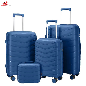 Échantillon OEM/ODM, vente en gros à prix réduit, distributeurs de bagages, ensembles de valises rigides en PP, bonne qualité, valises incassables - Product Image 1